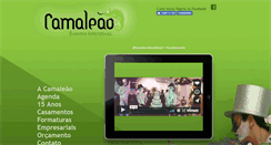 Desktop Screenshot of camaleaoeventos.com.br