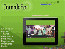 Tablet Screenshot of camaleaoeventos.com.br